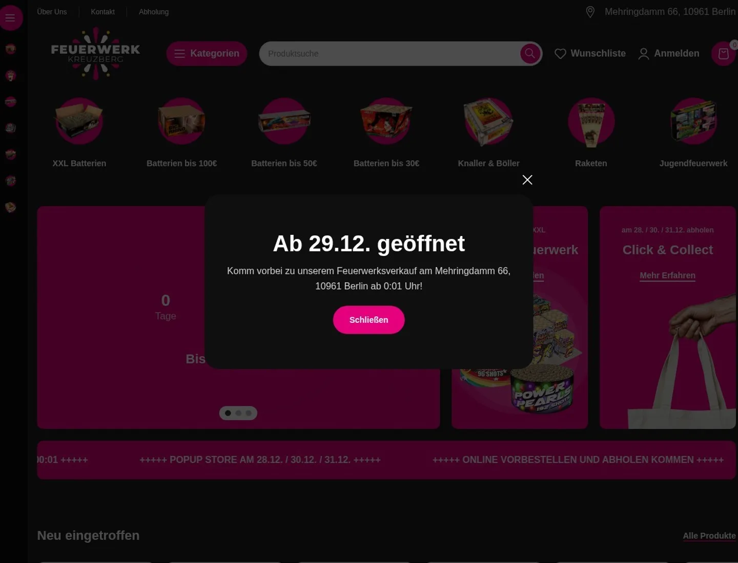 Feuerwerk Kreuzberg screenshot